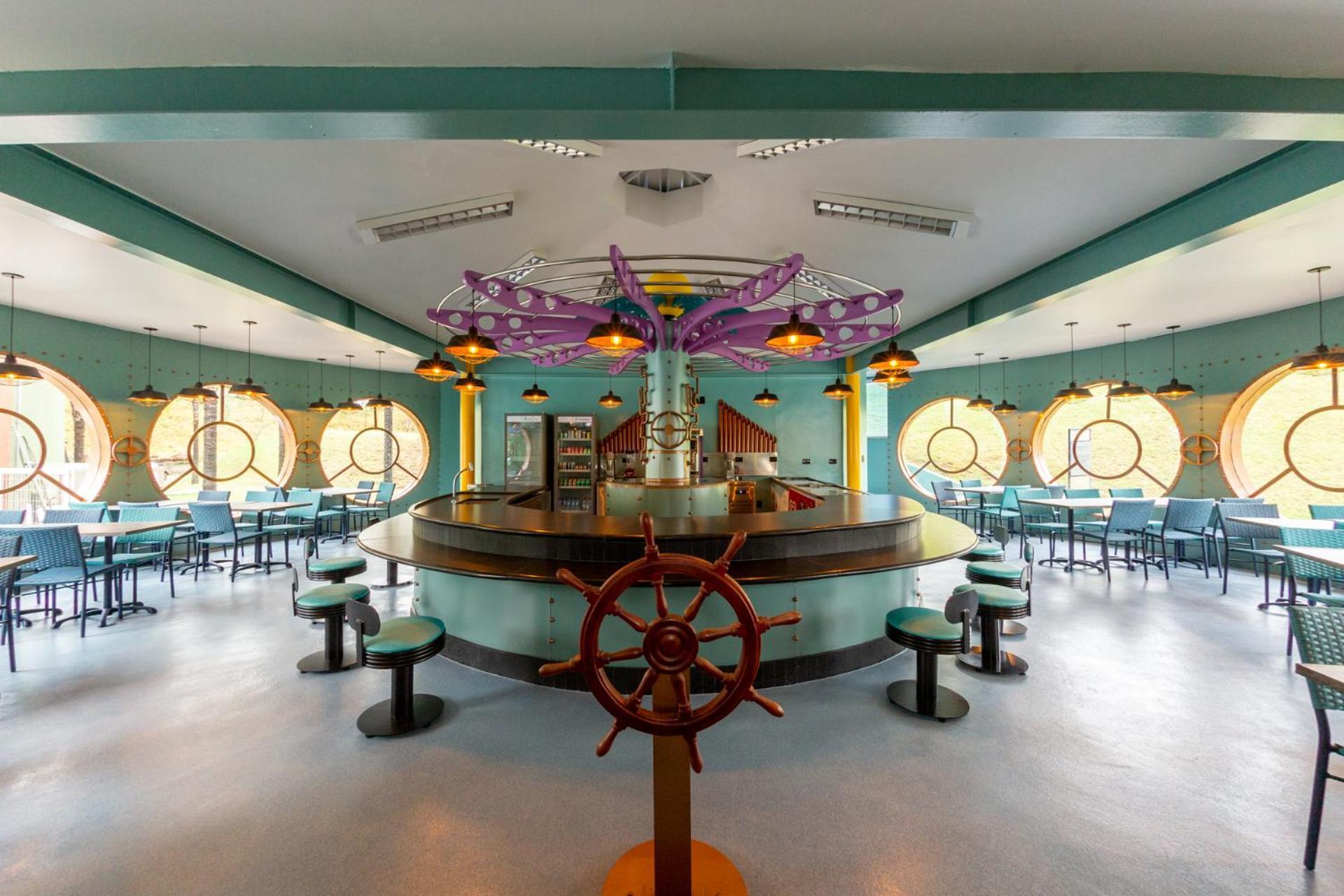 Blue Tree Thermas De Lins Resort Exterior foto The interior of the restaurant